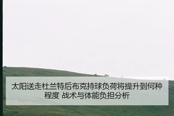 太阳送走杜兰特后布克持球负荷将提升到何种程度 战术与体能负担分析